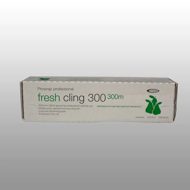 12" Fresh Cling Film 300m Cutterbox Roll
