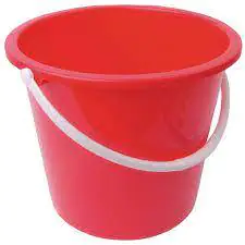 Red Plastic Bucket - 10 Litre Each