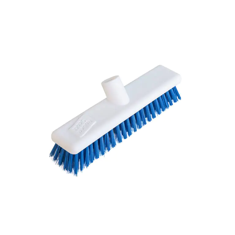 12" STIFF Hygiene Broom Complete - Blue Each