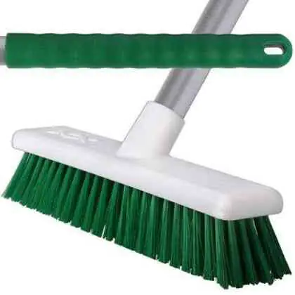 12" STIFF Hygiene Broom Complete - Green Each