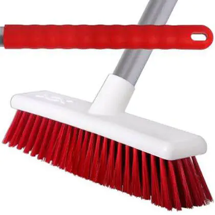 12" SOFT Hygiene Broom Complete - Red Each