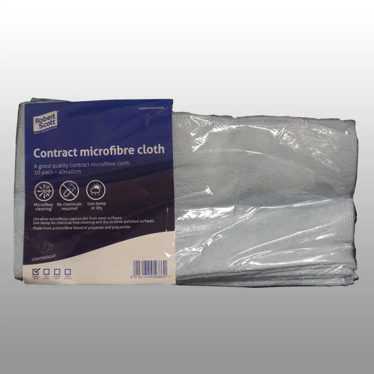 Contract Microfibre Cloth Blue Plain 40x40cm 10