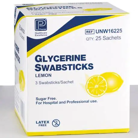 UHS Lemon & Glycerine Swabs 3x25