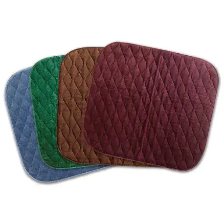 Velour Chair Pad 53 x 58 cm - Brown