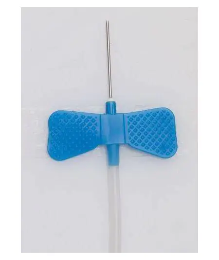 23gx3/4" 300mm Tubing Winged Needle (0.6x19mm Butterfly Needle 23g Blue